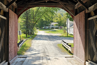 Arlington, VT - Rockwell Retreat from inside Arlington Bridge